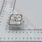 KA301 Przycisk kwadratowy BST, czerwony symbol „strzałka w górę”, podświetlenie czerwone