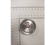 A4J18488; A3N18489 BST Round Push-Button, Red Symbol „3”, Green Illumination