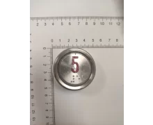 A4J18488; A3N18489 BST Round Push-Button, Red Symbol „5”, Green Illumination