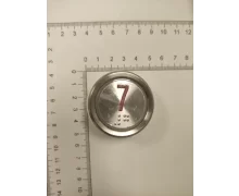 A4J18488; A3N18489 BST Round Push-Button, Red Symbol „7”, Green Illumination