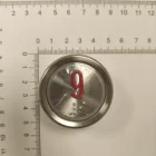 A4J18488; A3N18489 Przycisk okrągły BST, czerwony symbol „9”, podświetlenie zielone
