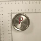 A4J18488; A3N18489 Przycisk okrągły BST, czerwony symbol „P”, podświetlenie zielone