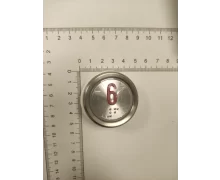 A4J18488; A3N18489 BST Round Push-Button, Red Symbol „6”, Green Illumination