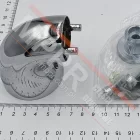 MAA180GS1-KIT Zestaw wspornika końcowego z mocowaniami, polerowana stal chromowana