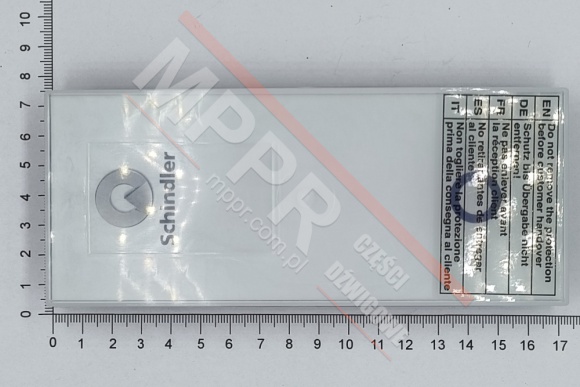 55518813 Landing Operating Panel, Single Push-Button, for an S3300 lift, no display, LOP5_1