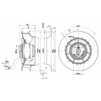 R2E250-AS47-05 Wentylator promieniowy