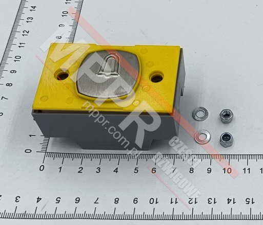 2172PDBCR124(AL) Przycisk kwadratowy, symbol „Alarm”